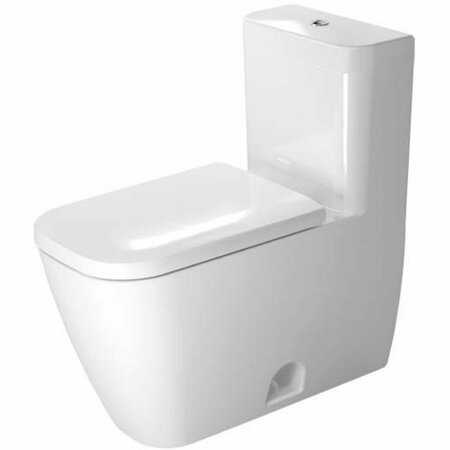 DURAVIT 1piece Toilet Happy D.2 Df 1, 32/0, 92 Gpf, Siphon Jet, Elong. Wh 2121010001
